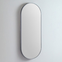 Modern 121cm Oblong Aluminium Wall Mirror